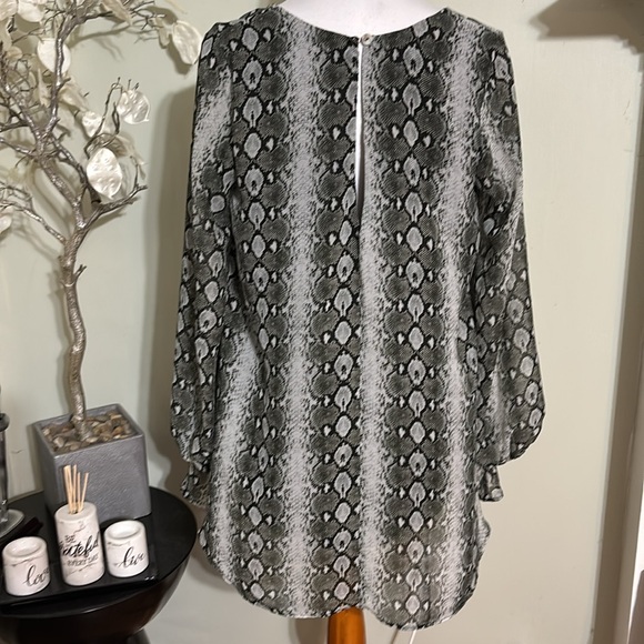 Show me your MUMU  Snake Print V-Neck Tunic - Picture 6 of 6